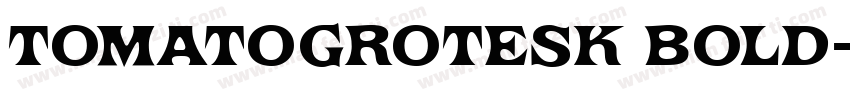 TomatoGrotesk Bold字体转换